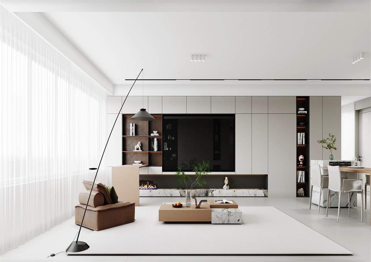 中海華樾143㎡ | 三口之家的極簡(jiǎn)主義，審美+功能雙雙在線(xiàn)！